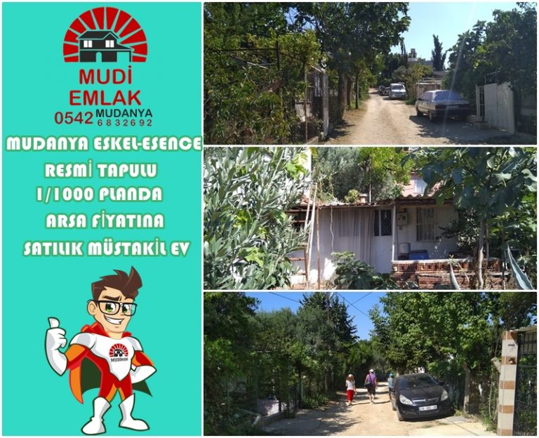 Mudanya Eşkel Esence Satılık Bahçeli Müstakil Ev
