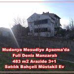 Bursa Mudanya deniz manzaralı satılık müstakil ev